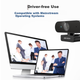Веб-камера HIKVISION для компьютера, разрешение 2K, широкоугольный объектив, микрофон, USB-разъем, подходит для ноутбуков и настольных компьютеров, видеоконференций, прямых трансляций, E15a. - изображение 8