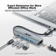 Адаптер Acer Type-C/USB на Ethernet, концентратор-розгалужувач, концентратор-спліттер, мережевий кабель для ноутбука, адаптер RJ45, конвертер, док-станція розширення для робочого столу - изображение 1