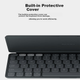Беспроводная Bluetooth-клавиатура Logitech Keys-To 2, ультратонкая, портативная, совместима с различными системами, черная, 78 клавиш. - изображение 4