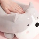 MINISO Prone Series - Велика плюшева іграшка-лялька-подушка, подарунок на день народження для жінок, сірого кольору - зображення 8