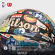 Баскетбольний м'яч Wilson NBA Retro з повним логотипом команди, високопродуктивний шкіряний, для використання в приміщенні та на вулиці, розмір 7 для дорослих, ідея для подарунка - изображение 4