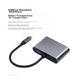 Док-станція розширення Isky Type-C, перетворювач USB-C на HDMI/VGA, 4K, для комп'ютерів Apple MacBook, розширює можливості iPad Pro, підключається до телевізора-проектора, адаптер для планшетів Huawei - зображення 1