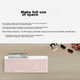 Беспроводная Bluetooth-клавиатура Logitech Fashion Series K580, офисная клавиатура, портативная ультратонкая клавиатура для ноутбука, клавиатура для планшета, розовый цвет Zhuyu, 101 клавиша. - изображение 5
