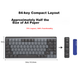 Logitech MX MECHANICAL Високопродуктивна бездротова механічна клавіатура з двома режимами роботи, низьким рівнем шуму, розумна клавіатура, 84 клавіші з синіми перемикачами - зображення 1