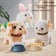 Игрушка YaSiNi кошка плюшевая интерактивная со звуком/поводком - изображение 4