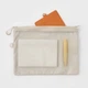 Дорожная сумка MUJI из переработанного полиэстера на двойной молнии (L) Beige - изображение 2