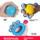Тренажер для рук Duweike Grip Ball для реабилитации пожилых людей и детей, оборудование для упражнений для рук, набор из трех колец для укрепления пальцев. - изображение 1