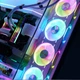 PHANTEKS D30 Building Block Version Anti-Leaf 12cm Case Water Cooling Radiator ARGB Temperature Control Fan (30mm Thick, 7 Blades High Air Pressure, Wireless Cable Splicing, 3-Seat Set, White) - изображение 8