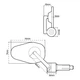 Мото зеркало Oxford Shield 360 Bar End Mirror - изображение 4