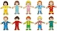 Układanka drewniana Goki Dress-Up Boy and Girl w pudełku 36 elementów 57475 (4013594574754) - obraz 2