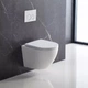 Унітаз підвісний Devit Flow DFL0460111W безобідковий із сидінням Soft Close дюропласт - зображення 9