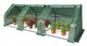 Садовая мини-теплица парник 295x95x95cm Ekspand TMF16-295X95X95-Z зеленая с верхними клапанами - изображение 1