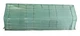 Садовая мини-теплица парник 295x95x95cm Ekspand TMF16-295X95X95-Z зеленая с верхними клапанами - изображение 3