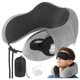 Набор для путешествий Xtrobb 3D Memory Foam подушка + маска для сна + беруши для ушей (26087) - изображение 1