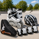 Комплект детских роликов Scale Sports White раздвижные + защита + шлем (34-37) - изображение 1