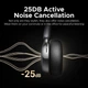 Наушники Ugreen HP207 Studio Plus Active Noise Cancelling Bluetooth 6.0 Over-ear Silver Brown (UGR-75629) - изображение 4