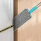Щетка для пыли телескопическая гибкая швабра для уборки высоких мест металлическая с ударопрочным пластиком Серая для дома и офиса профессиональный инструмент для труднодоступных поверхностей 1 шт - изображение 4