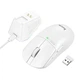 Мышь HOCO RGB wireless mouse dock charging 3-mode DI89 |2.4G/BT/Type-C| White - изображение 1
