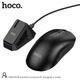 Миша HOCO RGB wireless mouse dock charging 3-mode DI89 |2.4G/BT/Type-C| Black - зображення 3