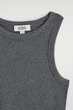 Топ COS Ribbed Cotton Tank Top Жіночий Dark-grey mélange S (1332934002) - зображення 6