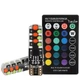 LED автолампи T10 з пультом ДК та стробоскопом RGB – кольорові габаритні світлодіодні лампи для авто - зображення 1