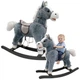 Лошадка - качалка LEAN Toys со звуками 74 x 22 x 48 см Серая (578620) (5905679071090) - изображение 3