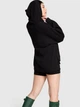 Жіноче худі Victoria's Secret (856931433292) Campus Fleece Tunic Hoodie XS чорне - зображення 2