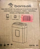 Шредер для бумаги Bonsaii c237-b: уничтожение 6 листов, кредитные карты, 13л контейнер - изображение 9