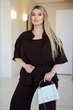 Костюм женский брючный тройка (рубашка+майка+штаны) Nobilitas 56/58 коричневый - изображение 3
