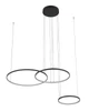 Люстра Nowodvorski Circolo Power 11648 LED 3x85W 3000K 3750Lm IP20 черная - изображение 5