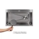 Мойка для кухни интегрированная Lidz Handmade H7545 Brushed Steel 3,0/1,0 мм LDH7545BRU49457 - изображение 4