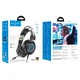 Игровые геймерские наушники для ПК с микрофоном и подсветкой HOCO W110 Черный - изображение 3