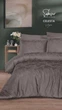 Постільна білизна Saheser Delux Jacquard Satin євро розмір Celesta Vizon - зображення 1