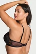 Комплект белья: бюстгальтер push-up и трусики стринг Victoria's Secret 70C/S Черный (144641) - изображение 7