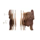 Картонный конструктор 3D Puzzle "PUPPIES TRIO" Cartonic CARTPUPPIES 227 деталей - изображение 3
