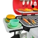 Игрушечное барбекю-гриль с продуктами 64 предмета, детская кухня с плитой на батарейках 61 см свет, звук, пар и вода 678-110A - изображение 5