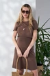 Платье для беременных и кормящих Юла Мама Gigi M кофейный (DR-26.092) - изображение 6