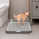 Туалет зі стовпчиком Taotaopets 222221 Gray для собак цуценят дрібних порід - зображення 2