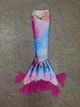 Хвост русалки детский Rainbow Mermaid радуга для девочки на рост 110 - изображение 2
