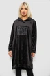 Туника женская однотонная велюровая, цвет черный, L-XL, 257R338 - изображение 1