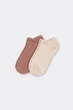 Носки женские короткие 2 пары Giulia WS1 CLASSIC (пак х2) 36/40 Multicolor-sand/mocha mousse, хлопковые, повседневные - изображение 2