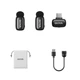 Петличний мікрофон 2 шт BOYA mini 2 (USB Type-C) 2026 для iPhone, безпровідний (77750074) - зображення 14