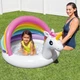 Надувной бассейн для детей Intex Unicorn Единорог 127х102х69 см с навесом и мягким дном 45 л - изображение 3