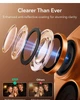 Защитное стекло на камеру ESR Armorite Camera Lens для iPhone 16 Pro/16 Pro Max/17 Pro/17 Pro Max Orange (1D73200902) - изображение 6
