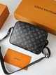 Сумка чоловіча месенджер Louis Vuitton Outdoor чорна(069) - зображення 3