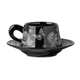 Сувенирный подарочный кофейный набор Nordic Miroson Black чашка+блюдце+подарочная коробка керамический - изображение 1