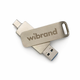 Портативний SSD Wibrand Wolf 1TB USB 3.2 Gen.2 Type-C/Type-A Read/Write 1000MB/s Silver - изображение 1