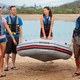 Надувная лодка Intex 68376 NP Mariner 4 328×145×48 см 4-местная до 500 кг с алюминиевыми веслами и ручным насосом - изображение 4