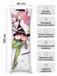 Подушка обнимашка Аниме Дакимакура Anime Girl Плюшевая подушка с рисунком размер 130*40 см - изображение 3