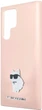Панель Karl Lagerfeld Silicone Choupette Metal Pin KLHCS23LSMHCNPP для Samsung S23 Ultra S918 Pink (3666339242251) - зображення 1